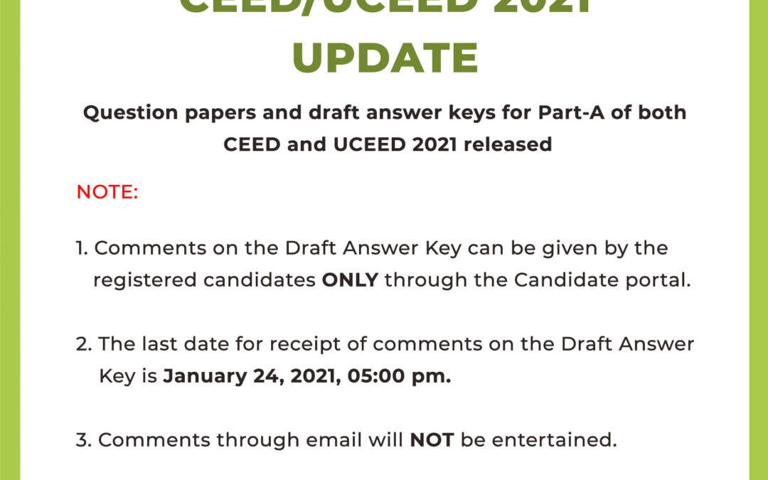 CEED 2021 Answer Key – Download CEED Answer Key PDF