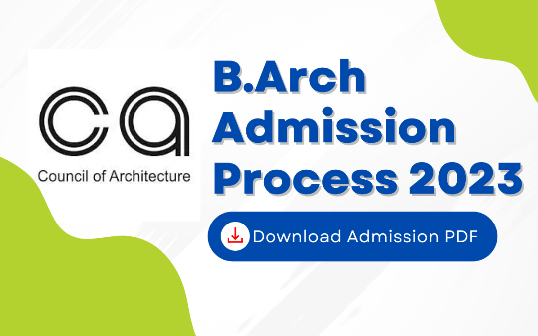 Admission notice for B.Arch 2023-24