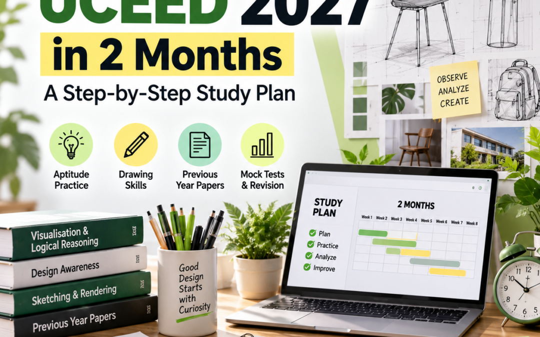 How to Prepare for UCEED 2027 in 2 Months: A Step-by-Step Study Plan