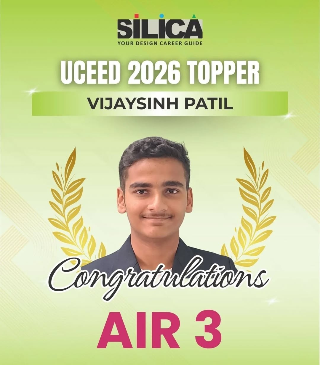 UCEED 2026 Topper - AIR 3